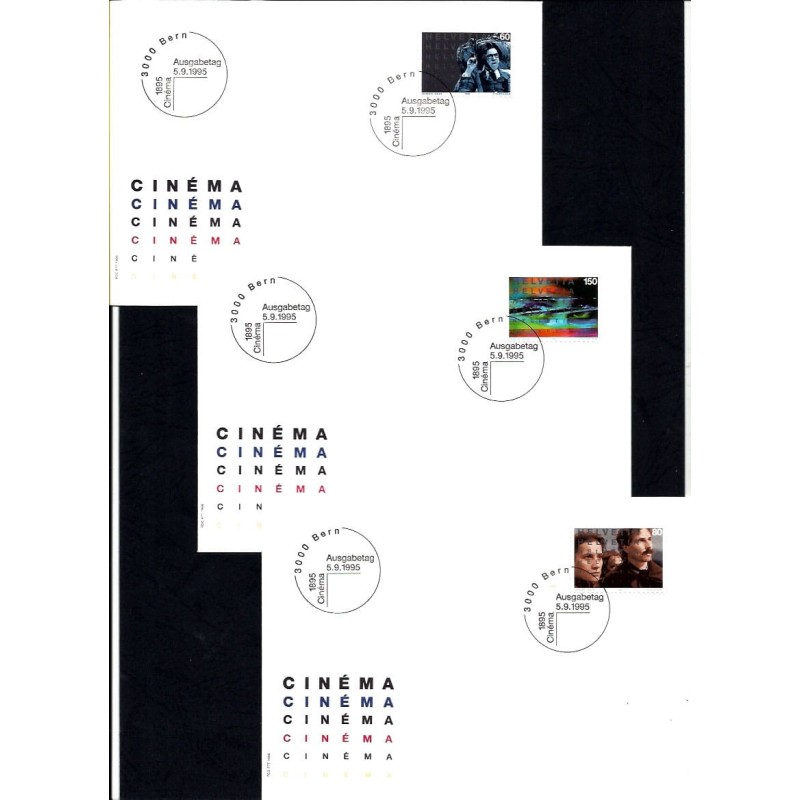 Szwajcaria 1995, Kino, film. 3 FDC