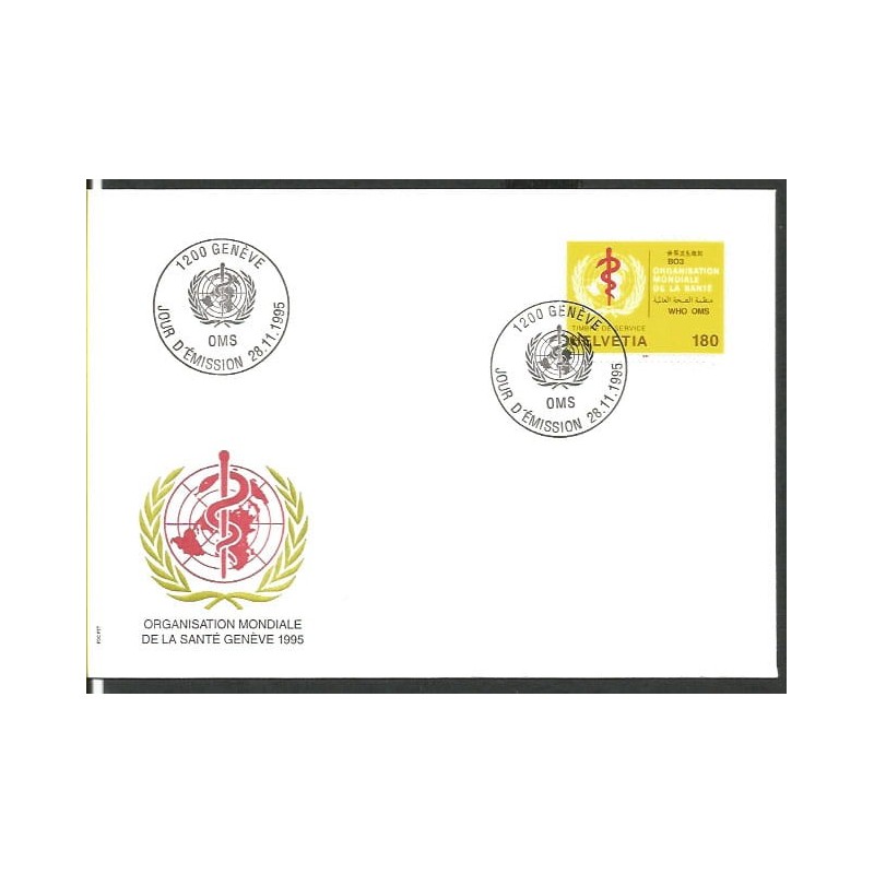 Szwajcaria 1995, WHO, medycyna. FDC