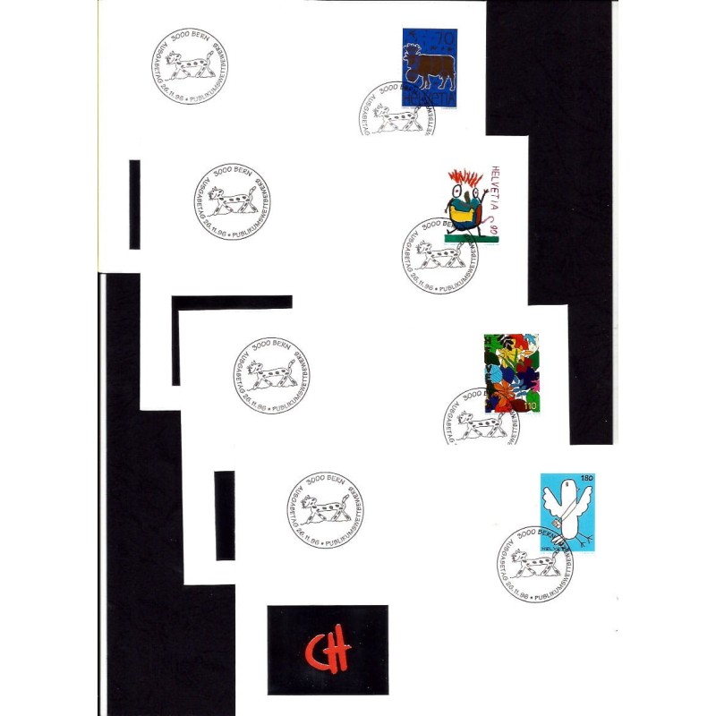 Szwajcaria 1996, Design. 4 FDC