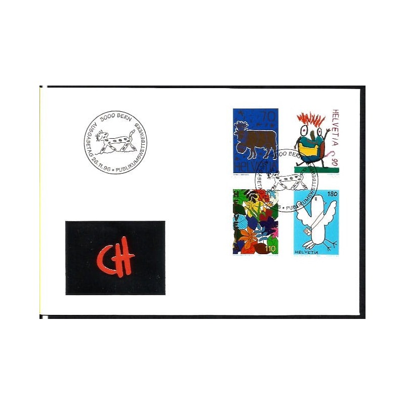 Szwajcaria 1996, Design. FDC