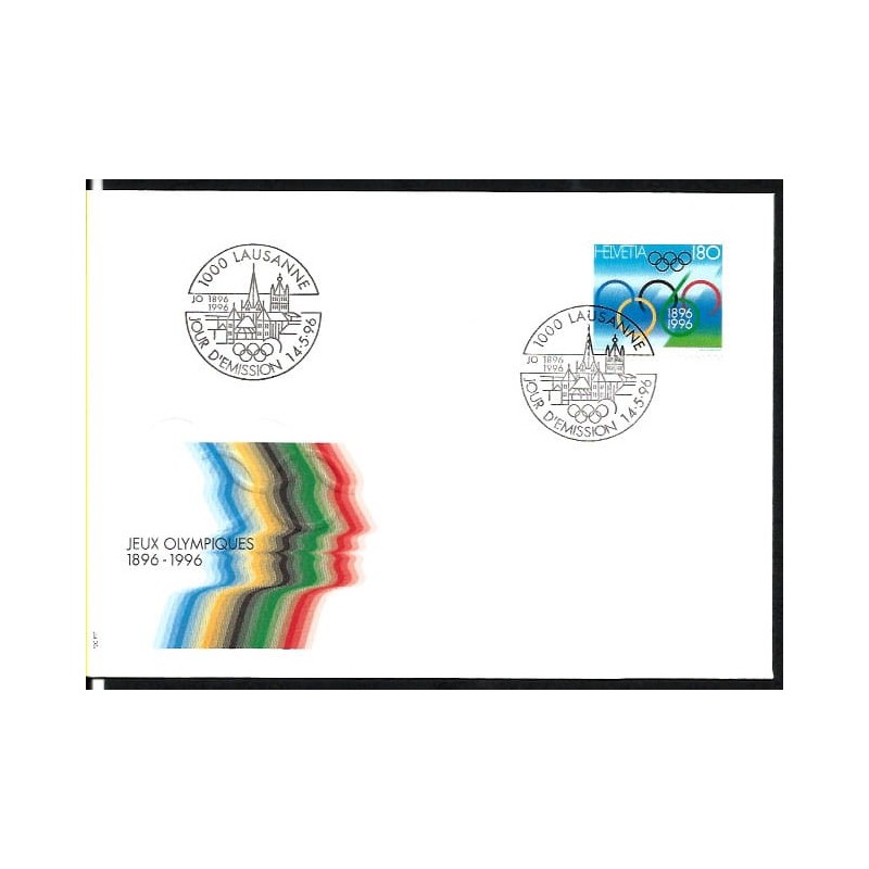 Szwajcaria 1996, Igrzyska olimpijskie, 100 lat. FDC