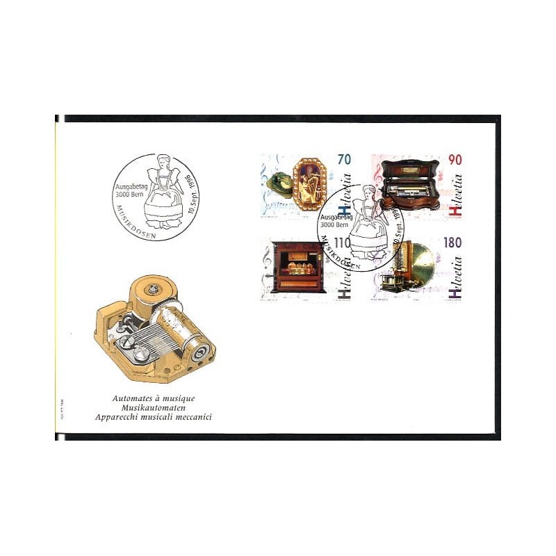 Szwajcaria 1996, Muzyka, instrumenty. FDC