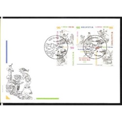 Szwajcaria 1999, R. Topfer, komiks. FDC