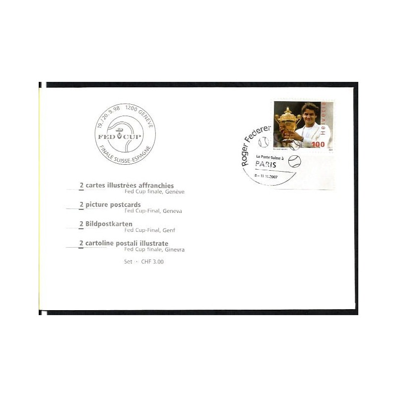 Szwajcaria 2007, Tenis. R. Federer. FDC