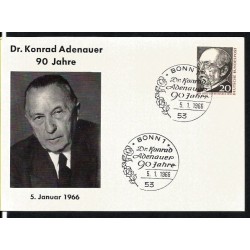 Niemcy 1966, K. Adenauer, kanclerz, polityka. Bonn