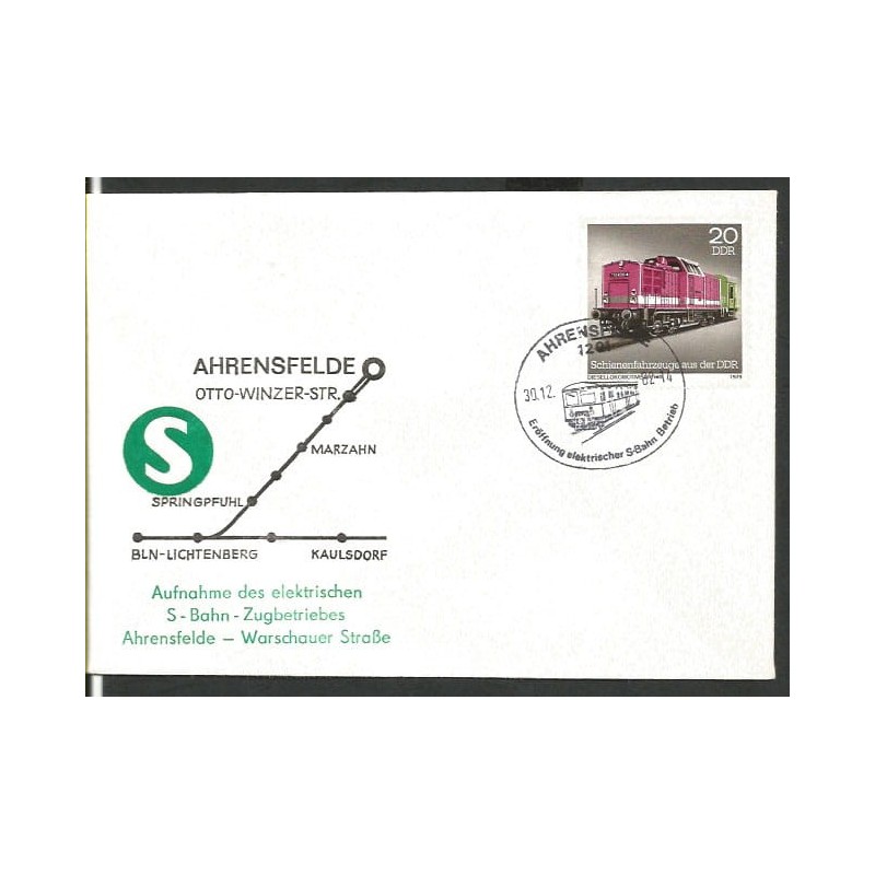 Niemcy NRD 1982, Kolej miejska Berlin. Ahrensfelde