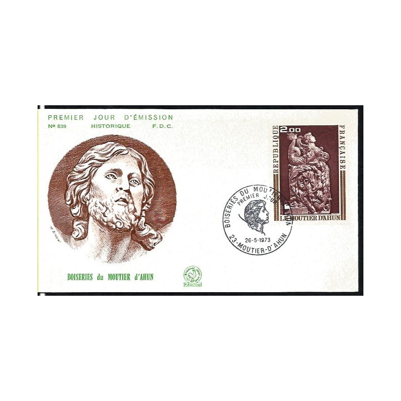 Francja 1973, Boazeria, sztuka. FDC