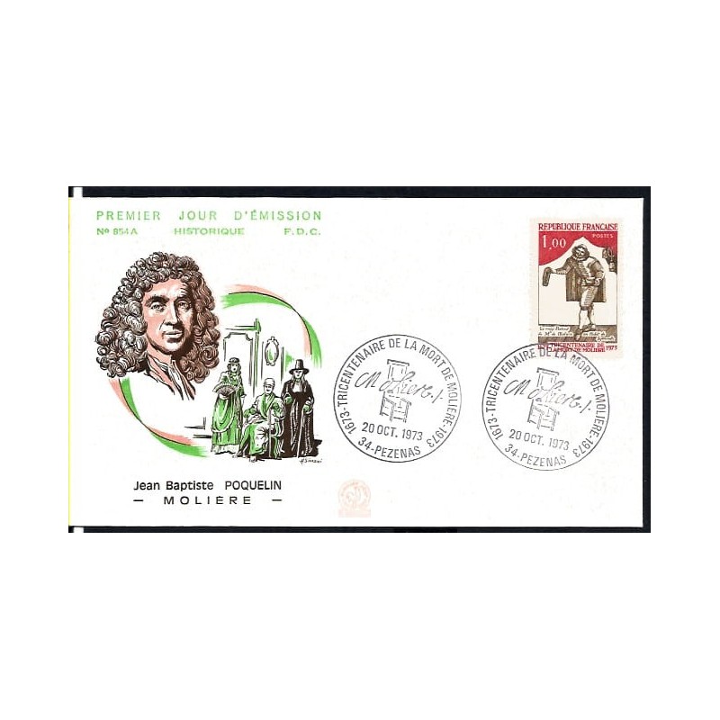 Francja 1973, Moliere, teatr. FDC