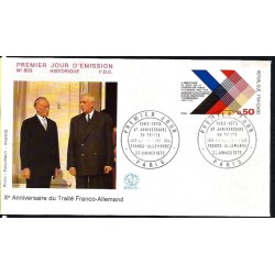 Francja 1973, Traktat francusko-niemiecki. FDC