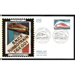 Francja 1974, Kolej, pociąg TGV. FDC