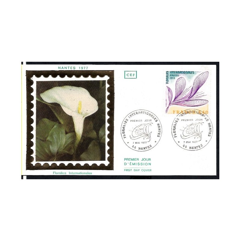 Francja 1977, Flora, kwiaty. FDC