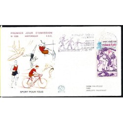 Francja 1978, Sport: narciarstwo rower pływanie. FDC