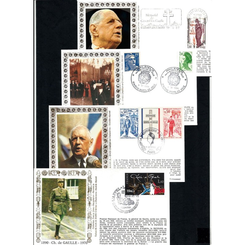 Francja 1988, Generał de Gaulle, II wojna światowa. 4 całości