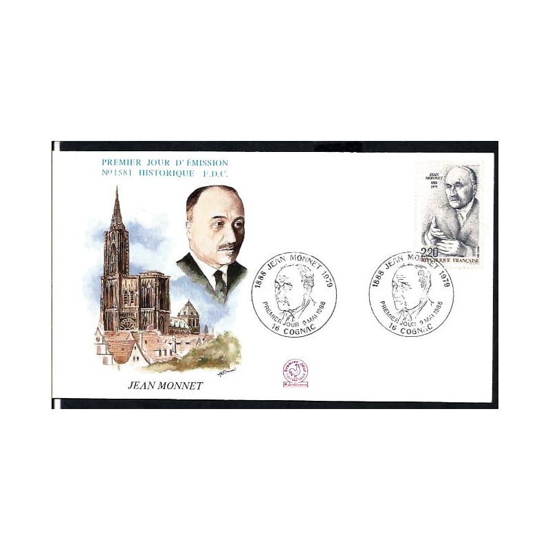 Francja 1988, J. Monnet. Unia Europejska. FDC