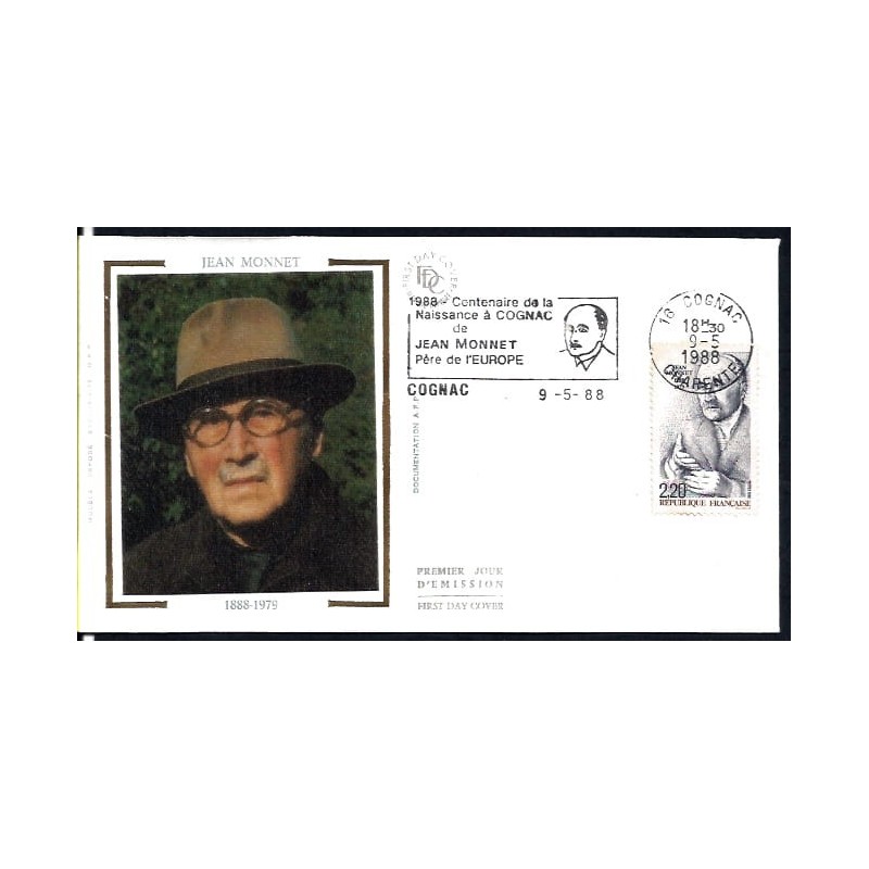 Francja 1988, J. Monnet. Unia Europejska. FDC
