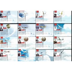 Kartka Poznań 2009, Lotnictwo, aeroklub, polskie pilotki. 16 kartek