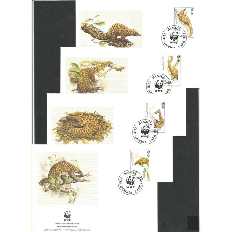 Gambia 1993, WWF: łuskowiec. FDC