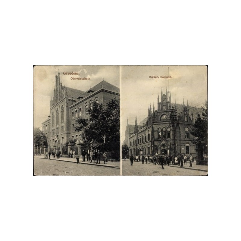 Grudziądz, szkoła, poczta, obieg