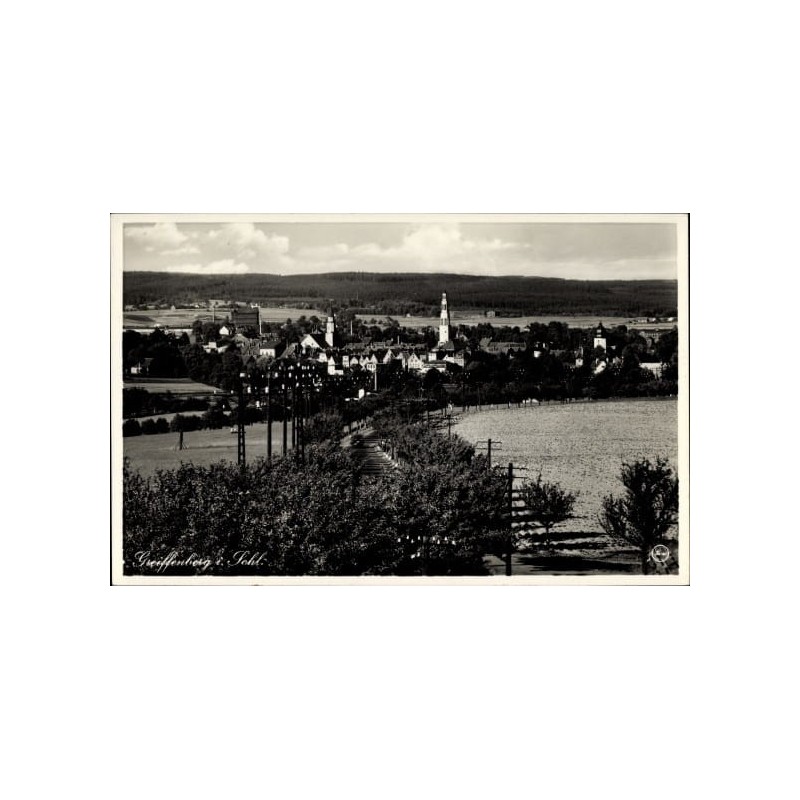 Gryfów Śląski, widok ogólny, obieg 1936