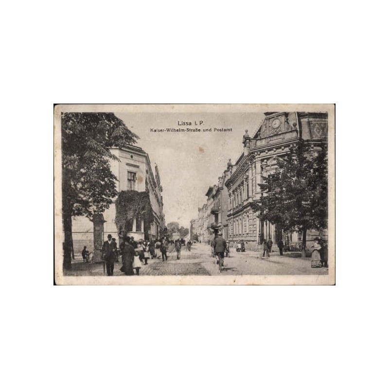 Leszno, poczta, obieg 1917 Pabianice
