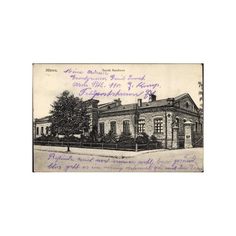 Mława, szkoła, obieg 1915
