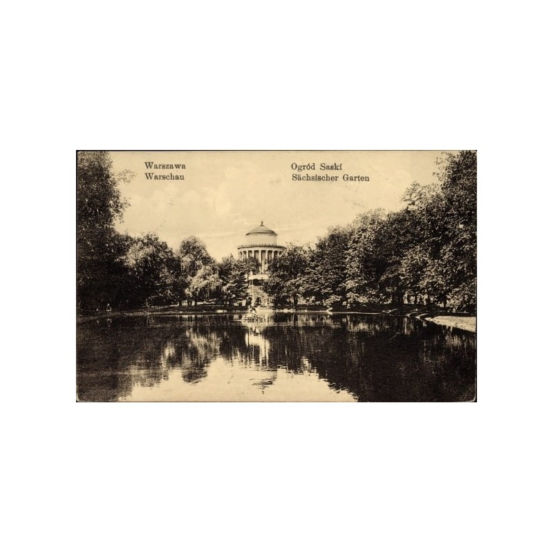 Warszawa, ogród saski, obieg 1916