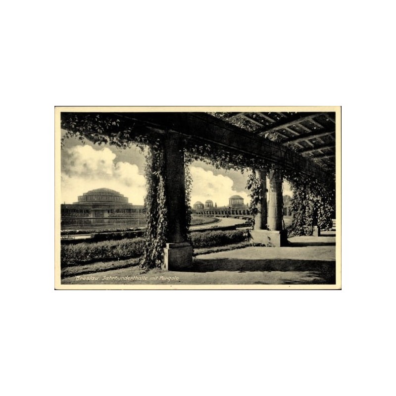 Wrocław, hala ludowa, stulecia, pergola, bez obiegu