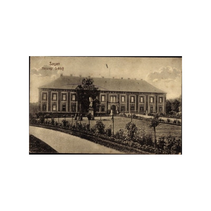 Żagań, pałac, obieg 1917