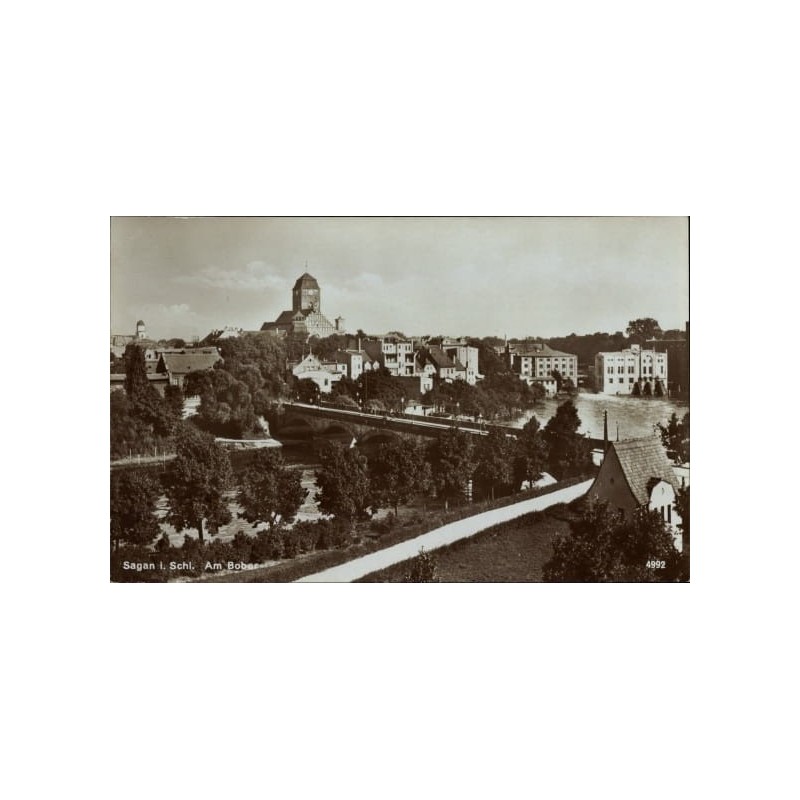 Żagań, widok ogólny, bez obiegu, 1927