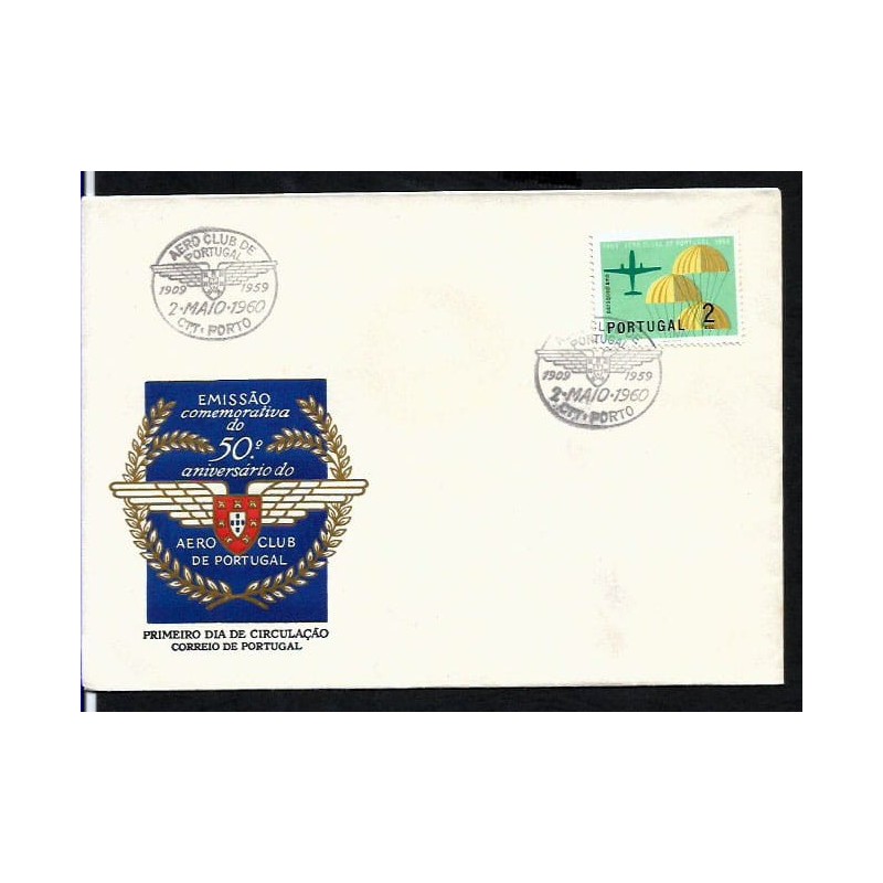 Portugalia 1960, Spadochron. FDC