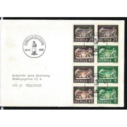 Szwecja 1968, Rzeźba. FDC