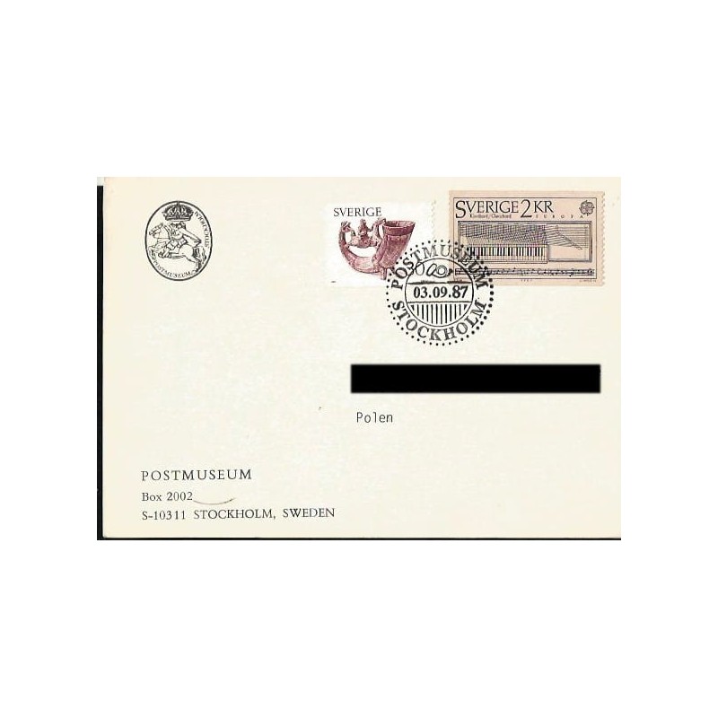 Szwecja 1987, Muzeum Poczty. Sztokholm