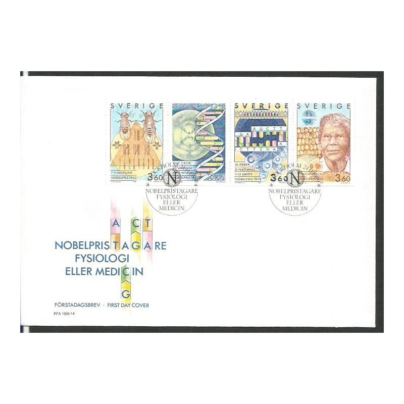 Szwecja 1989, Nobel: medycyna. FDC
