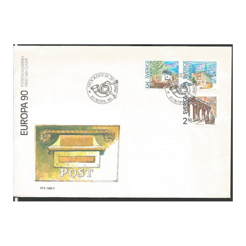 Szwecja 1990, EUROPA CEPT. FDC