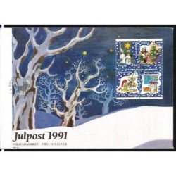 Szwecja 1991, Boże Narodzenie. FDC