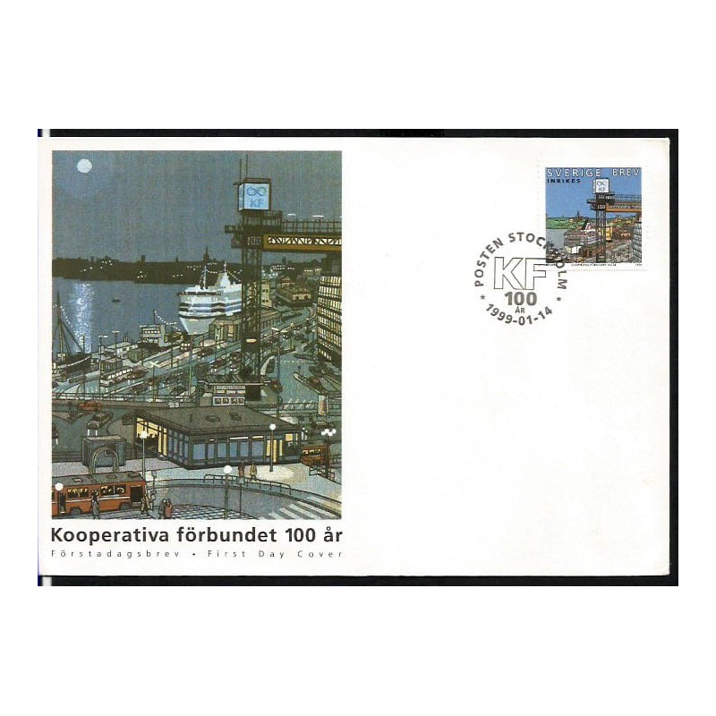 Szwecja 1999, Port, statki. FDC