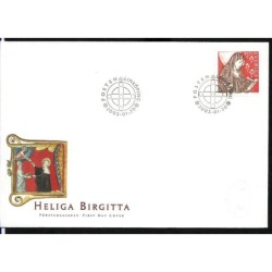 Szwecja 2001, Święta Brygida. FDC