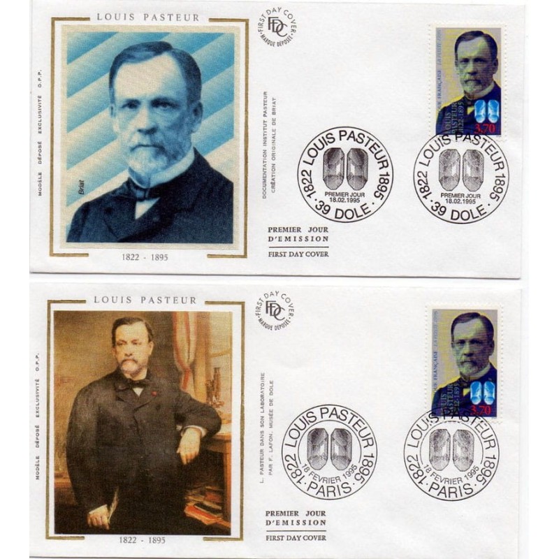 Francja 1995, L. Pasteur, chemia, biologia. 2 FDC