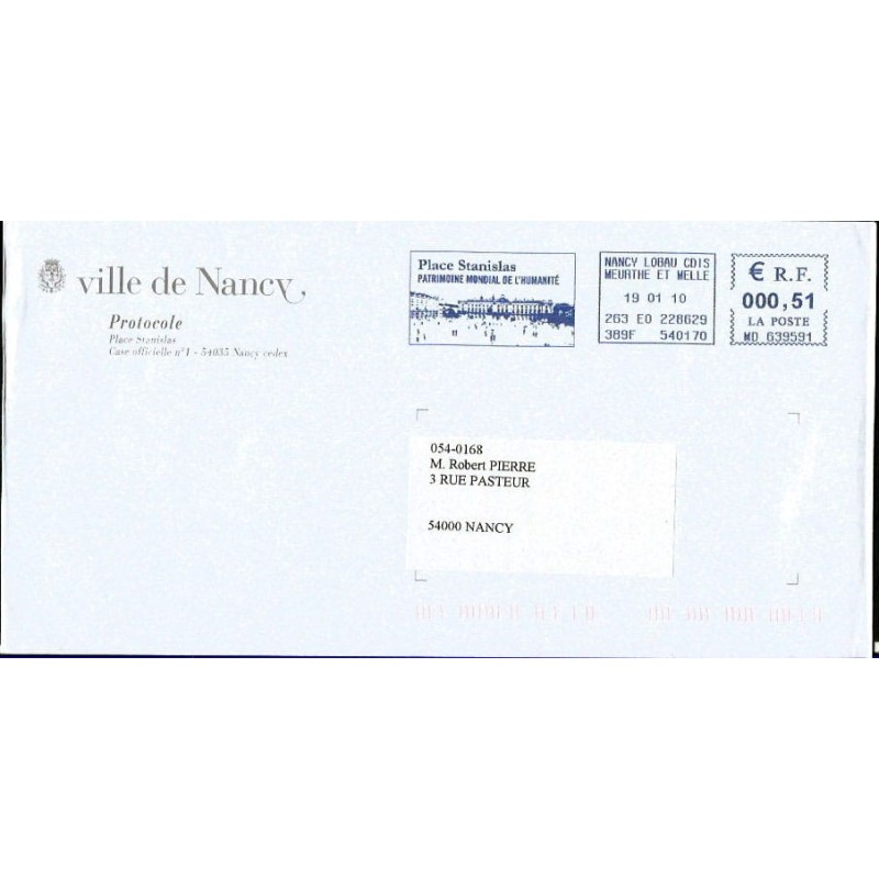 Francja 2010, Nancy, plac Stanisława Leszczyńskiego. Frankatura