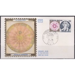 Francja 1974, Mikołaj Kopernik, astronomia. FDC