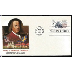 USA 1983, Traktat ze Szwecją. CZ. SŁANIA. FDC