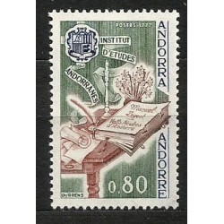 Andora Fr. 1977, Nauka, książka, kwiaty, pióro **