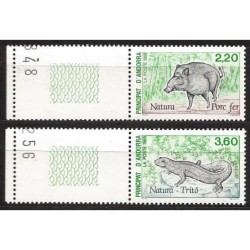 Andora Fr. 1989, Fauna: dzik i jaszczurka. Przywieszka **