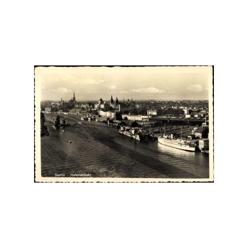 Szczecin, port. Bez obiegu, lekkie zgięcia