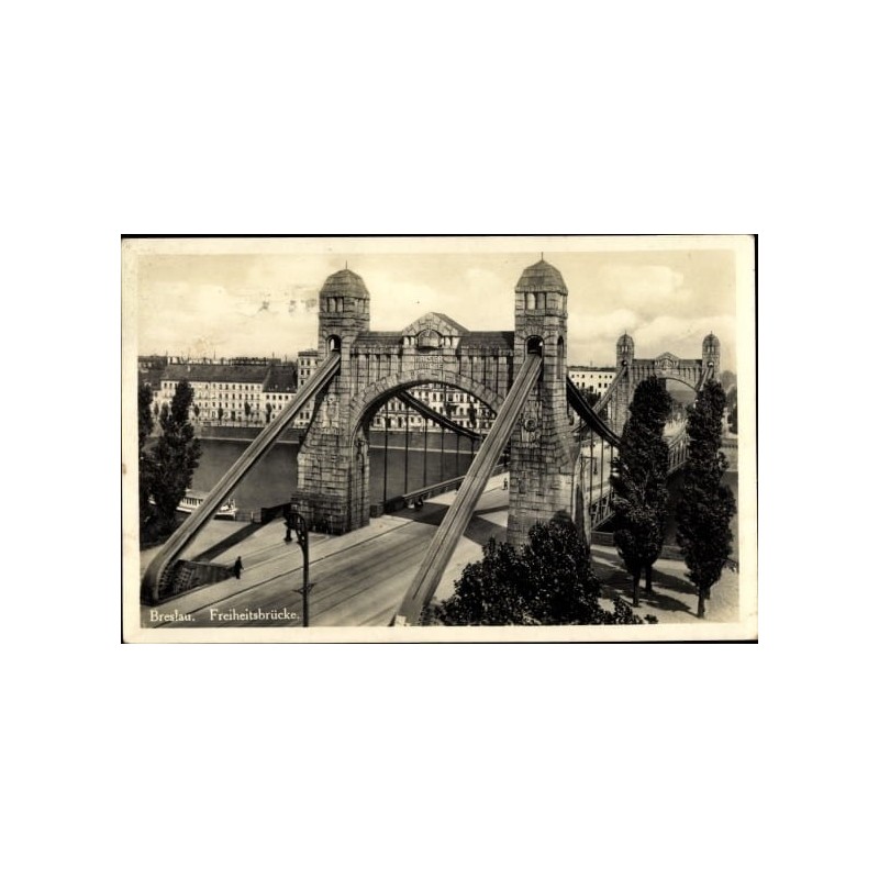 Wrocław, most Grunwaldzki. Obieg 1931