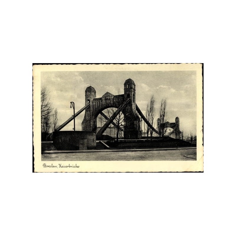 Wrocław, most Grunwaldzki. Obieg 1938