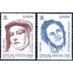 Watykan 1996, EUROPA CEPT, Edyta Stein, G. Molla **