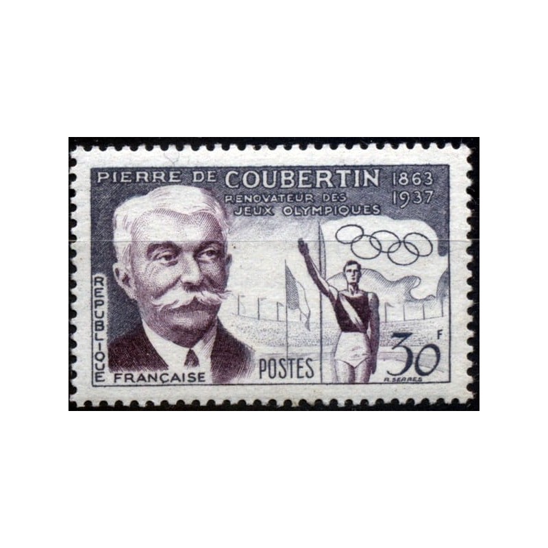 Francja 1956, Igrzyska, baron de Coubertin **