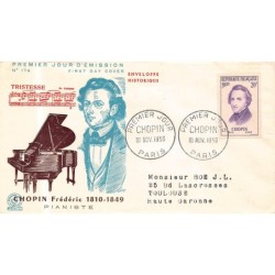 Francja 1956, Muzyka, F. Chopin. FDC