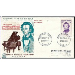 Francja 1956, Muzyka, F. Chopin. FDC